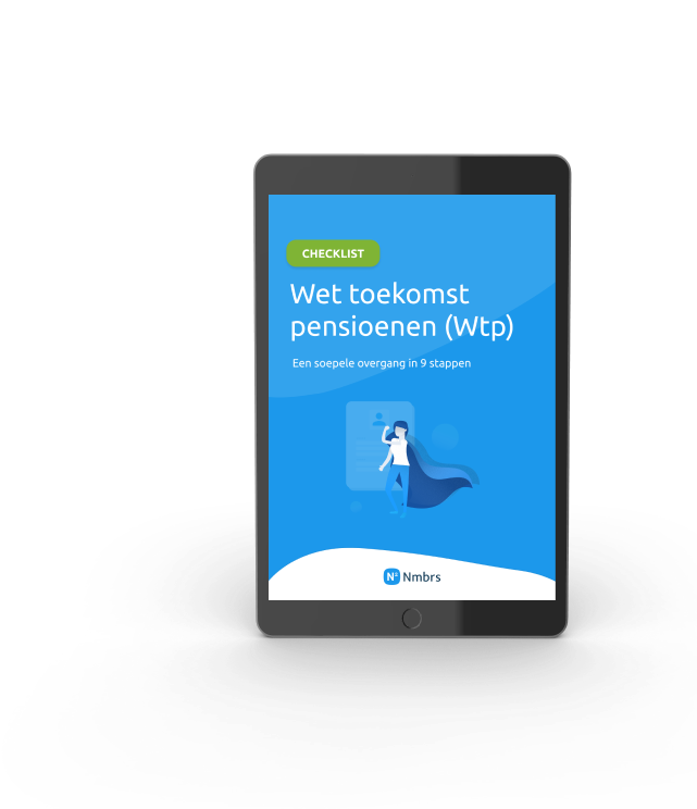 NL | BUS & ACC | tablet mockup Stappenplan Wet toekomst pensioenen